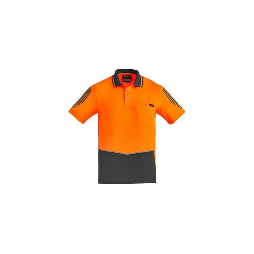 Syzmik Men's Hi Vis Flux S/S Polo - Workwear Po NZ | Polos/Sing...