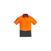 Thumbnail for Syzmik Men's Hi Vis Flux S/S Polo - Workwear Po NZ | Polos/Sing...