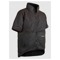 Thumbnail for Styx Mill Oilskin Brown Short Sleeve Jacket - Workwear NZ | Jac...