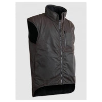 Thumbnail for Styx Mill Oilskin Brown Fur Lined Vest - Workwear NZ | Vests