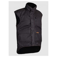 Thumbnail for Styx Mill Oilskin Brown Multi Pocket Outdoors Vest NZ | Vests