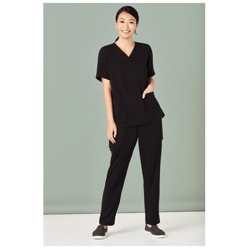 Fashion Biz Biz Care Womens Avery V-Neck Scrub Top - Workwear N...