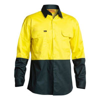 Thumbnail for Bisley Hi Vis Cool Lightweight Drill Shirt L/S