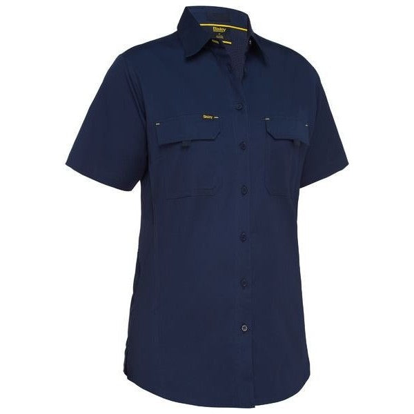 Bisley Women's X airflow ripstop Shirt S/S - Workwear NZ | Womens Ripstop Shirt