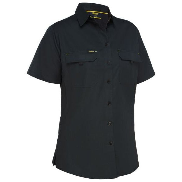 Bisley Women's X airflow ripstop Shirt S/S - Workwear NZ | Womens Ripstop Shirt
