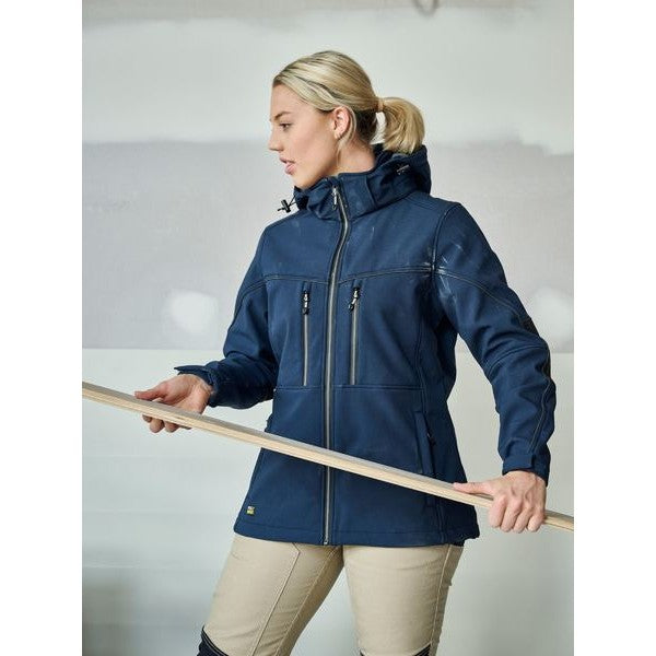 Bisley Women's Flex & Move Hooded Soft Shell Jacket NZ | Womens Soft Shell Jacket