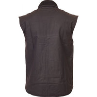Thumbnail for Caution Oilskin Sleeveless Vest - Brown - Workwear NZ | Vests
