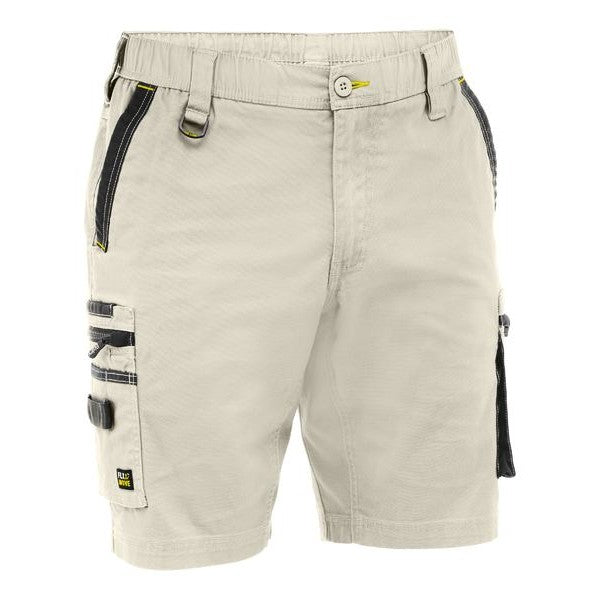 Bisley Flex & Move Elastic Waist Cargo Short - Workwear | Shorts NZ