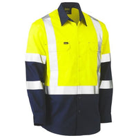 Thumbnail for Bisley Taped Biomotion Two Tone Hi Vis Lightweight Drill Shirt
