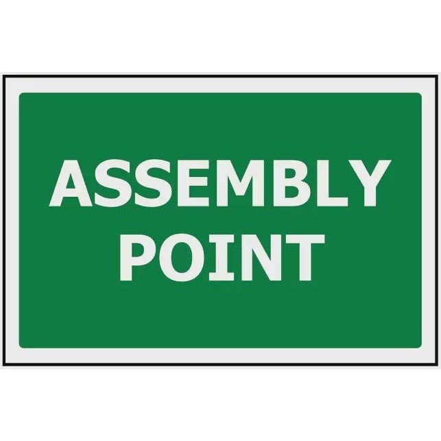 Assembly Point Sign - Rigid Plastic