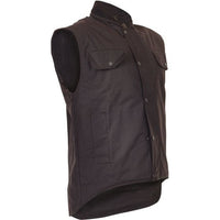 Thumbnail for Caution Oilskin Sleeveless Vest - Brown - Workwear NZ | Vests
