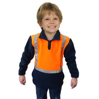 Thumbnail for Caution Children's Hi-Vis Polar Fleece 1/4 Zip - Workwear NZ
