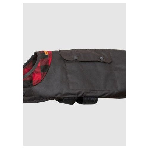 STYX MILL Oilskin Wool Province Dog Coat Red - Workwear NZ | AC...