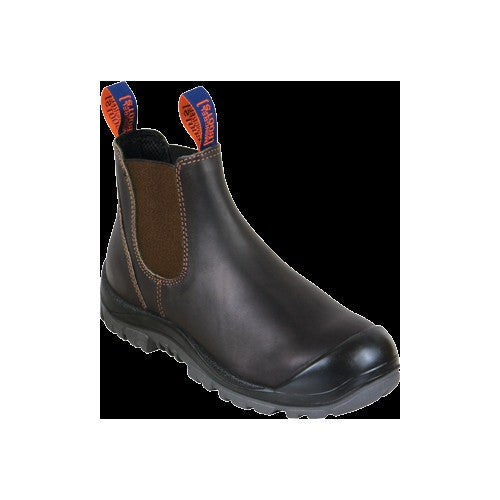 Mongrel Slip-on Safety Boot, Scuff Cap Claret