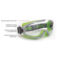 Thumbnail for Esko G-Max Silicone Hi-impact Goggle - Workwear NZ | Safety Gla...
