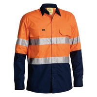 Thumbnail for Bisley Hi Vis Day/Night Airflow Ripstop Shirt - Workwear | Button Down Shirts NZ