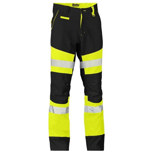 Bisley D/N Taped Bio-Motion Pants - 245gsm Hi Vis | Hi Vis Pants NZ