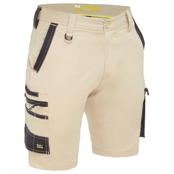 Bisley Flex & Move 4-Way Stretch Summer Cargo Shorts | Work Shorts NZ