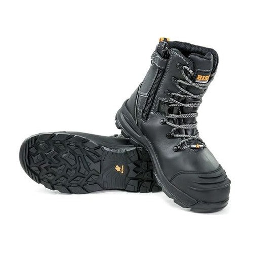 Bison XT High Leg Zip Side Lace-up Safety Boot