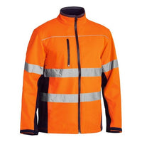 Thumbnail for Bisley D/N Soft Shell Hi-Vis Jacket - Workwear | Jackets/Jerseys NZ
