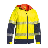 Thumbnail for Bisley Ripstop Bonded Day/Night Fleece Jacket - Hi Vis | Hi Vis Jackets NZ