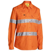 Thumbnail for Bisley Women's X Airflow Taped Hi Vis Ripstop Shirt