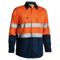 Thumbnail for Bisley Taped Hi-Vis Cool Lightweight L/S Shirt - Workwear | Hi Vis Shirts NZ