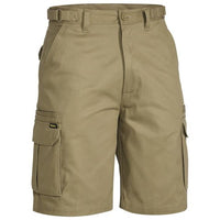 Thumbnail for Bisley Original 8 Pocket Mens Cargo Shorts - Khaki | Work Shorts NZ