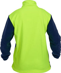 Thumbnail for Caution Hi-Vis D/O Polar Fleece 1/2 Zip Tunic