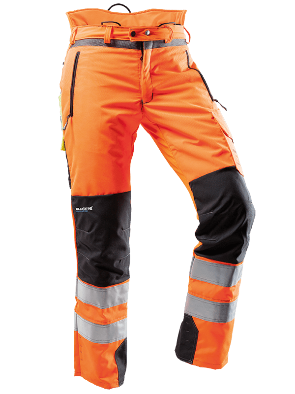 PFANNER Gladiator Ventilation Hi - Vis Chainsaw Protection Pants - Kiwi Workgear