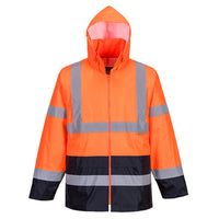 Thumbnail for Portwest H443 - Hi - Vis Contrast Rain Traffic Jacket - Kiwi Workgear