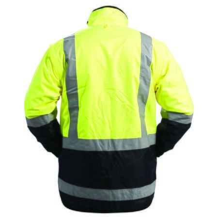 Buy Bison Stamina Day/Night Zip Off Sleeves Hi Vis Jacket NZ | Coat... - Image 2 - Bison - Kiwi Workgear NZ
