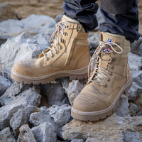 Thumbnail for Steel Blue Southern Cross Zip Scuff - Sand - Kiwi Workgear