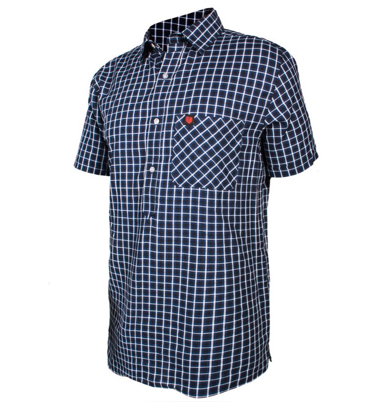 Stoney Creek Checkmate Shirt - Navy - Kiwi Workgear