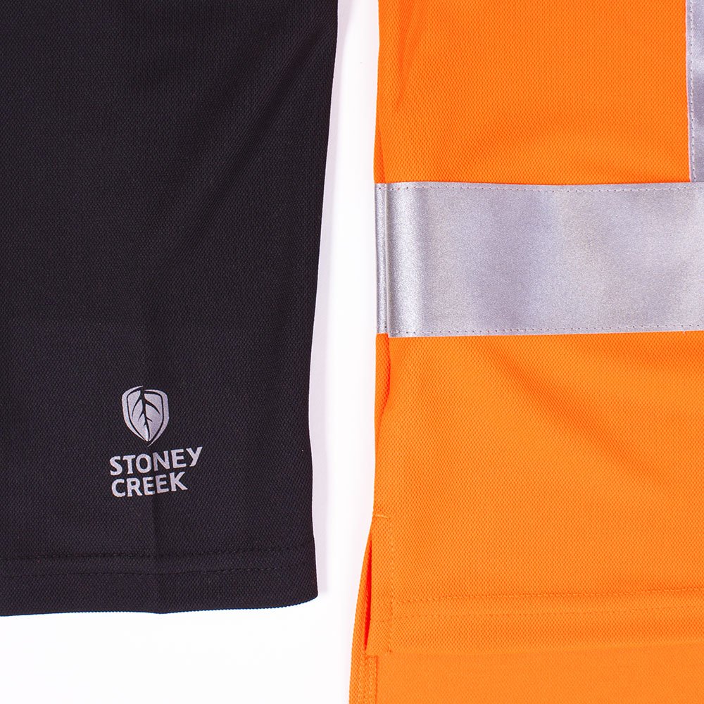STONEY CREEK HI VIS SILVERDRY LONG SLEEVE POLO - Kiwi Workgear