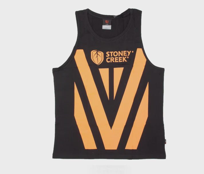 Stoney Creek Loud and Proud Singlet - Orange - Kiwi Workgear