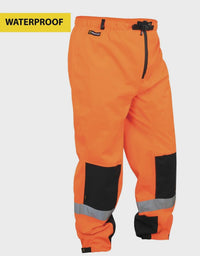 Thumbnail for Swazi Hi Vis Overpants Blaze Orange/Black - Kiwi Workgear