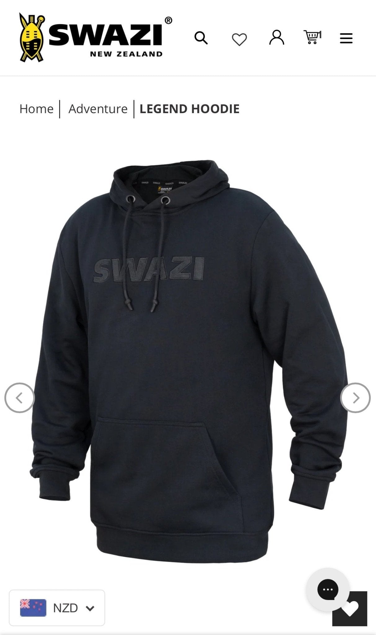 Swazi Legend Hoodie - Kiwi Workgear