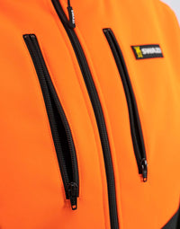 Thumbnail for Swazi Windcheetah Top Blaze Orange/Black - Kiwi Workgear