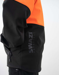 Thumbnail for Swazi Windcheetah Top Blaze Orange/Black - Kiwi Workgear