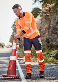 Thumbnail for Syzmik Mens Bio Motion Hivis Day/Night Pants - Kiwi Workgear