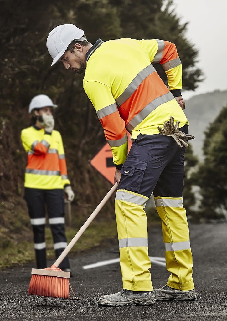 Syzmik Mens Bio Motion Hivis Day/Night Pants - Kiwi Workgear