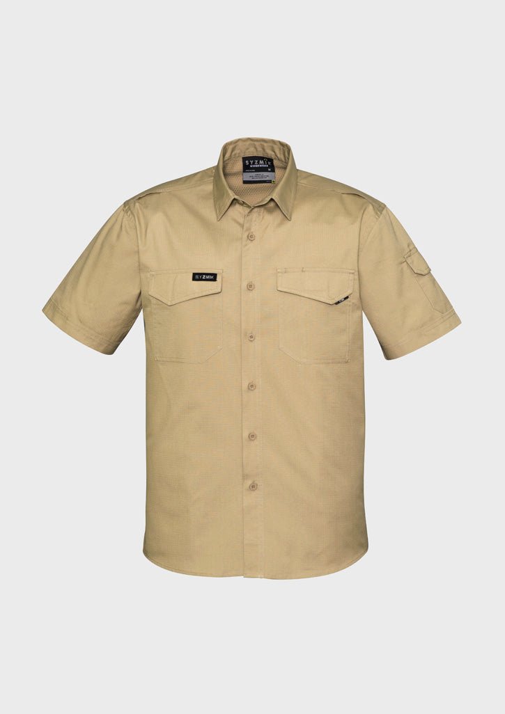Syzmik Mens Rugged Cooling Short Sleeve Shirt - Kiwi Workgear