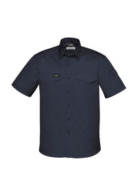 Thumbnail for Syzmik Mens Rugged Cooling Short Sleeve Shirt - Kiwi Workgear