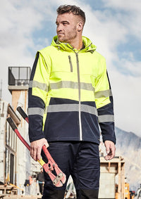 Thumbnail for Syzmik Unisex Streetworx 2 In 1 Stretch Softshell Jacket - Kiwi Workgear