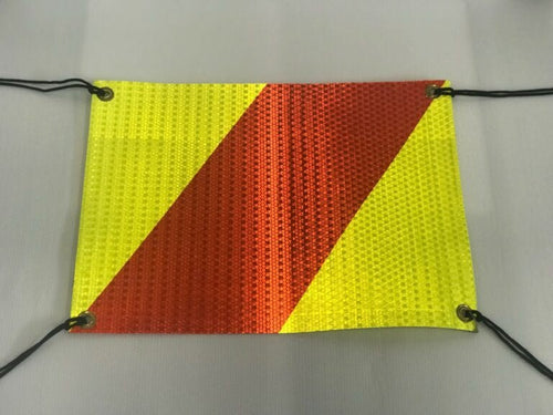 1x REFLECTIVE Day / Night Panel FLAG with eyelets & ties - Kiwi Workgear
