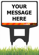 Load image into Gallery viewer, 450 x 300 Ground Spike sign (Single Side Print) - Kiwi Workgear
