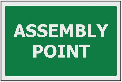 Assembly Point Sign - Rigid Plastic - Kiwi Workgear