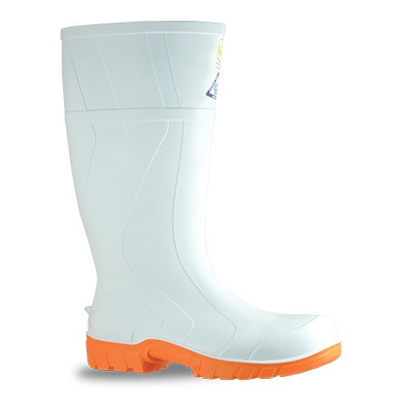 Bata Rigger Gumboots White/Orange - Kiwi Workgear