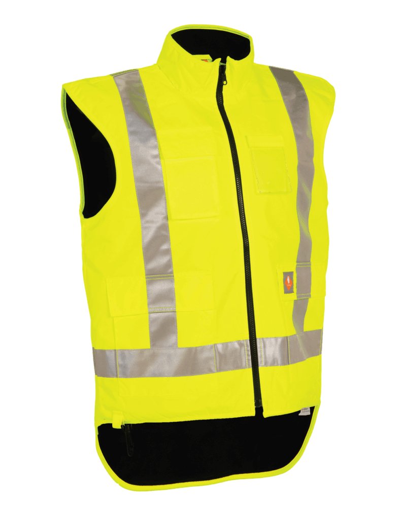 BetaCraft Tuffviz Highway Fleece-Lined Vest - Kiwi Workgear